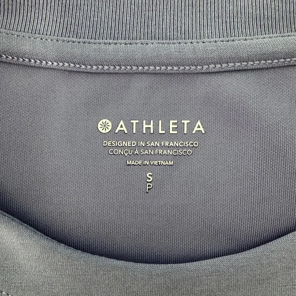 Athleta Seasoft Tank Sweatshirt Size Small Purple Sleeveless Muscle Tee Top - Picture 9 of 11